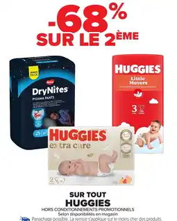 Carrefour Sur tout huggies offre