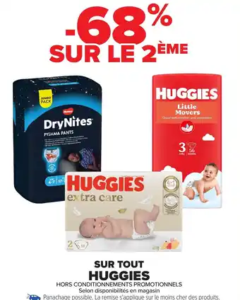 Carrefour Sur tout huggies offre