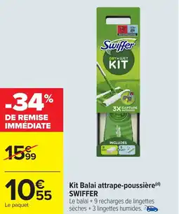 Carrefour Kit Balai attrape-poussière SWIFFER offre