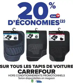 Carrefour Sur tous les tapis de voiture carrefour offre