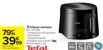 Carrefour Friteuse classique Tefal offre