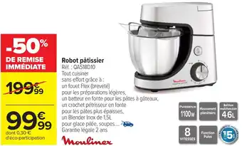 Carrefour Robot pâtissier Moulinex offre