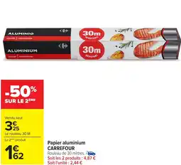 Carrefour Papier aluminium CARREFOUR offre