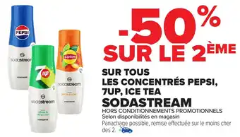 Carrefour Sur tous les concentrés pepsi, 7up, ice tea  Sodastrean offre