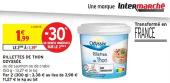 Intermarché Contact Rillettes de thon odyssée offre