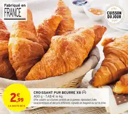 Intermarché Contact Croissant pur beurre x8 offre