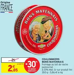 Intermarché Contact Coulommiers bons mayennais offre