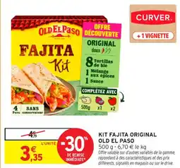 Intermarché Contact Kit fajita original old el paso offre