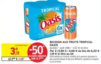 Intermarché Contact Boisson aux fruits tropical oasis offre