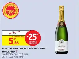 Intermarché Contact Aop crémant de bourgogne brut moillard offre