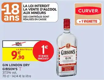 Intermarché Contact Gin london dry gibson's offre