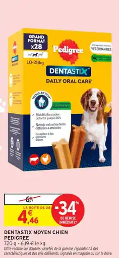 Intermarché Contact Dentastix moyen chien pedigree offre