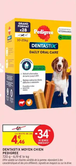 Intermarché Contact Dentastix moyen chien pedigree offre