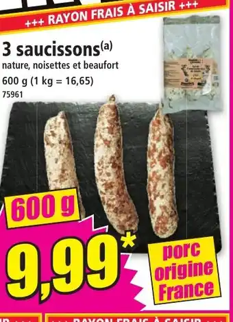 Norma 3 saucissons offre