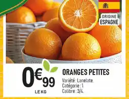 marché frais Géant Oranges petites offre