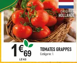 marché frais Géant Tomates grappes offre