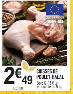 marché frais Géant Cuisses de poulet halal offre