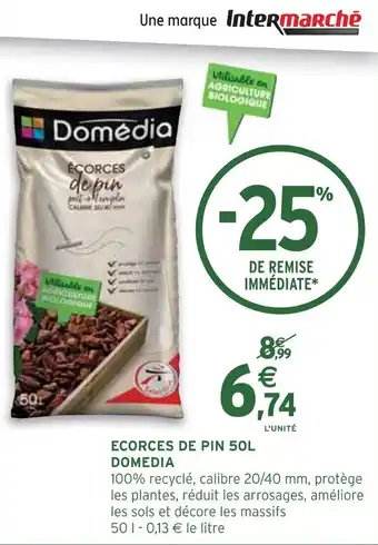 Intermarché DOMEDIA Ecorces de pin offre