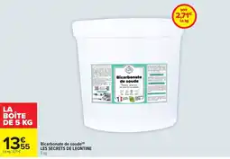 Carrefour LES SECRETS DE LEONTINE Bicarbonate de soude offre