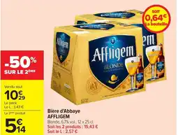 Carrefour AFFLIGEM Bière d'Abbaye offre