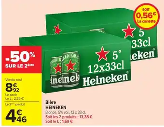 Carrefour HEINEKEN Bière offre