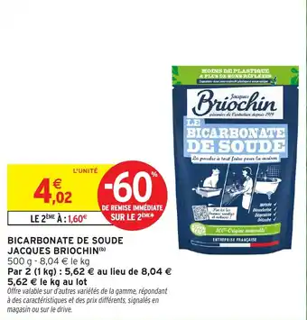 Intermarché Hyper Bicarbonate de soude jacques briochin offre