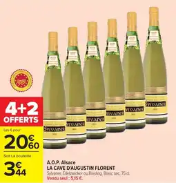 Carrefour LA CAVE D'AUGUSTIN FLORENT A.O.P. Alsace offre