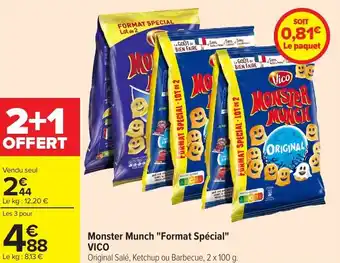 Carrefour VICO Monster Munch "Format Spécial" offre