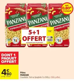 Carrefour PANZANI Pâtes offre