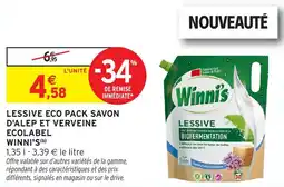 Intermarché Hyper Lessive eco pack savon d'alep et verveine ecolabel winni's offre