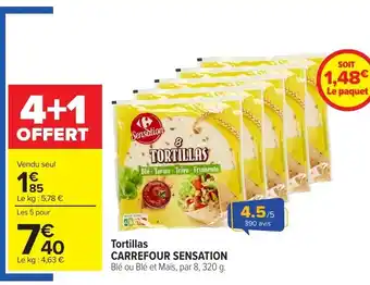 Carrefour CARREFOUR SENSATION Tortillas offre