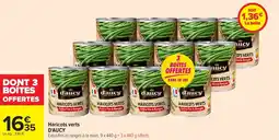 Carrefour D'AUCY Haricots verts offre