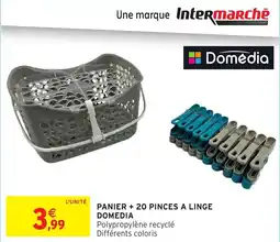 Intermarché Hyper Panier + 20 pinces a linge domedia offre