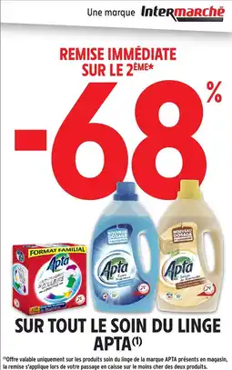 Intermarché Hyper Sur tout le soin du linge apta offre