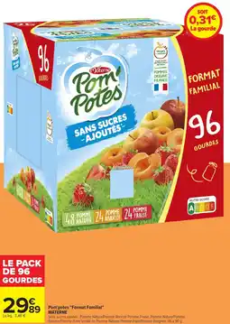 Carrefour MATERNE Pom'potes "Format Familial" offre