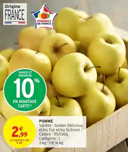 Intermarché Hyper Pomme offre