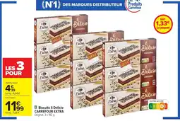 Carrefour CARREFOUR EXTRA Biscuits II Delicio offre