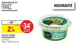 Intermarché Hyper Pesto verde greenshoot offre