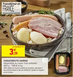 Intermarché Hyper Choucroute garnie offre