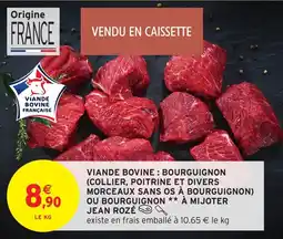 Intermarché Hyper Viande bovine bourguignon collier poitrine offre