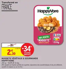 Intermarché Hyper Nuggets végétaux & gourmands happyvore offre