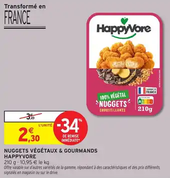 Intermarché Hyper Nuggets végétaux & gourmands happyvore offre