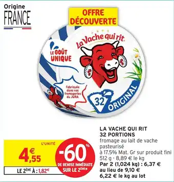 Intermarché Hyper La vache qui rit 32 portions offre