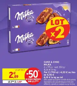 Intermarché Hyper Cake & choc milka offre