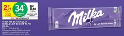 Intermarché Hyper Tablette de chocolat mmmax lait du pays alpin milka offre