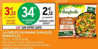 Intermarché Hyper La poêlée paysanne surgelée bonduelle offre