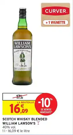 Intermarché Hyper Scotch whisky blended william lawson's offre