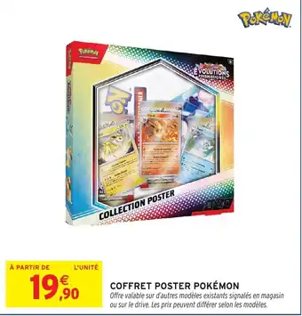 Intermarché Hyper Coffret poster pokémon offre