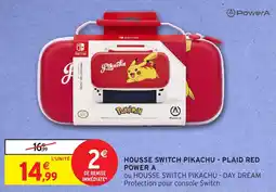 Intermarché Hyper Housse switch pikachu plaid red power a offre