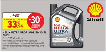 Intermarché Hyper Helix ultra prof ar l 5w30 5l shell offre